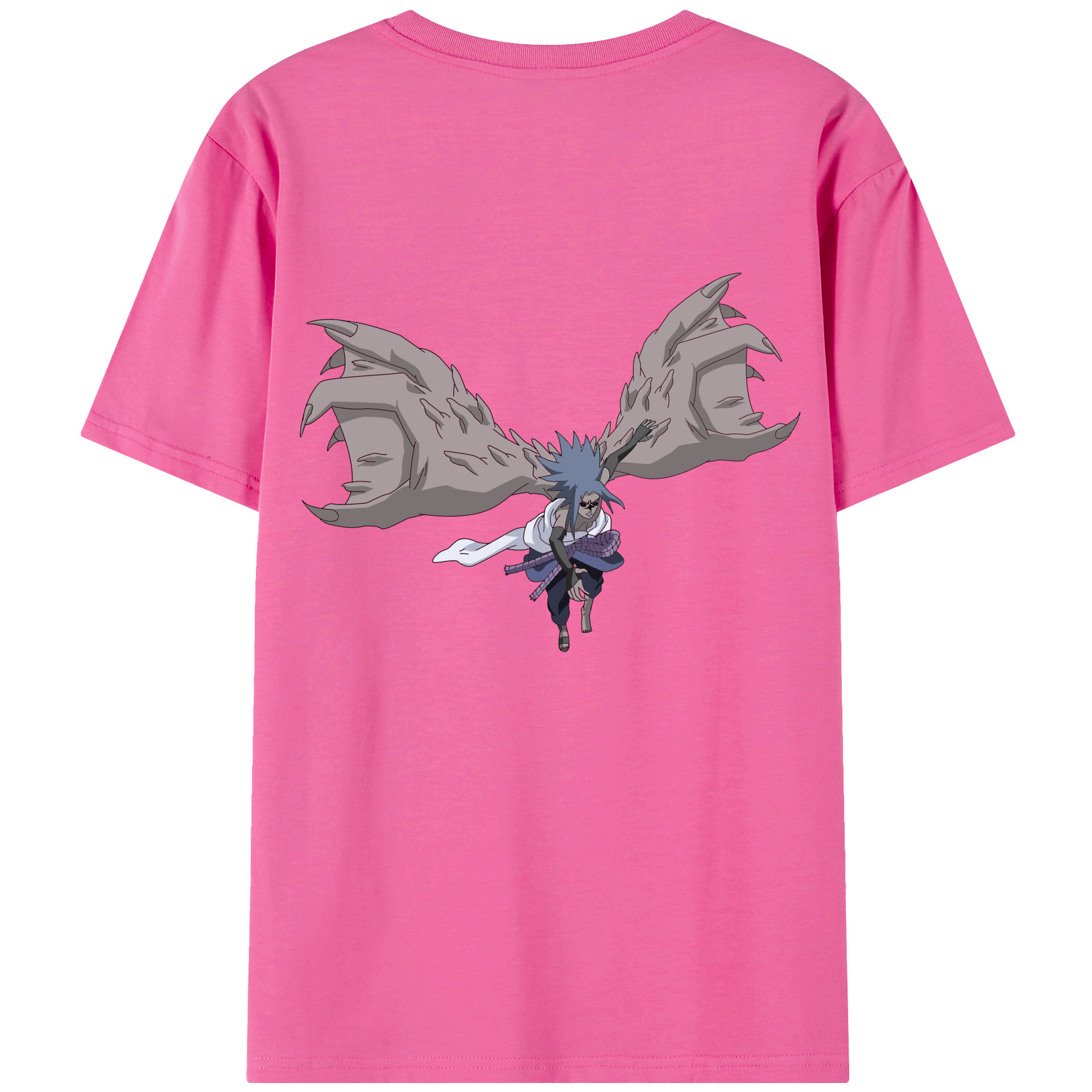 （画像用） NARUTO -ナルト- うちは サスケ Uchiha Sasuke レディース半袖Tシャツ(バックプリント)